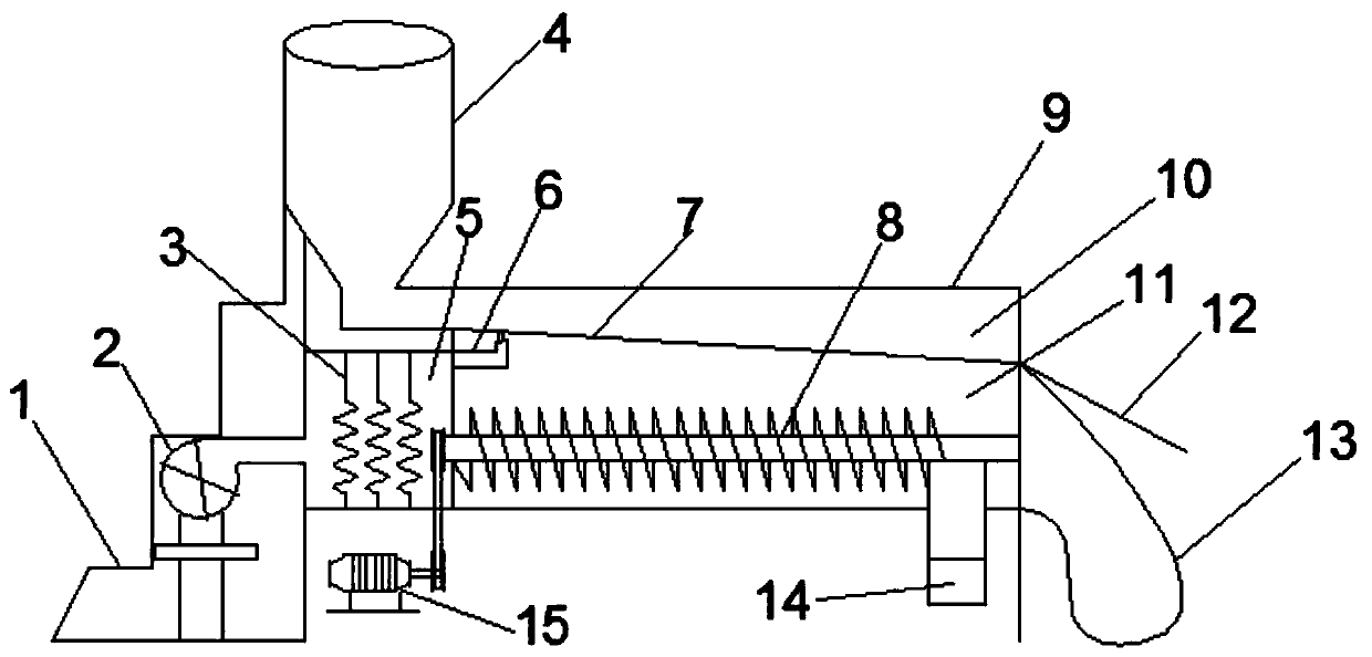 Granular crop impurity removing and drying integrated machine