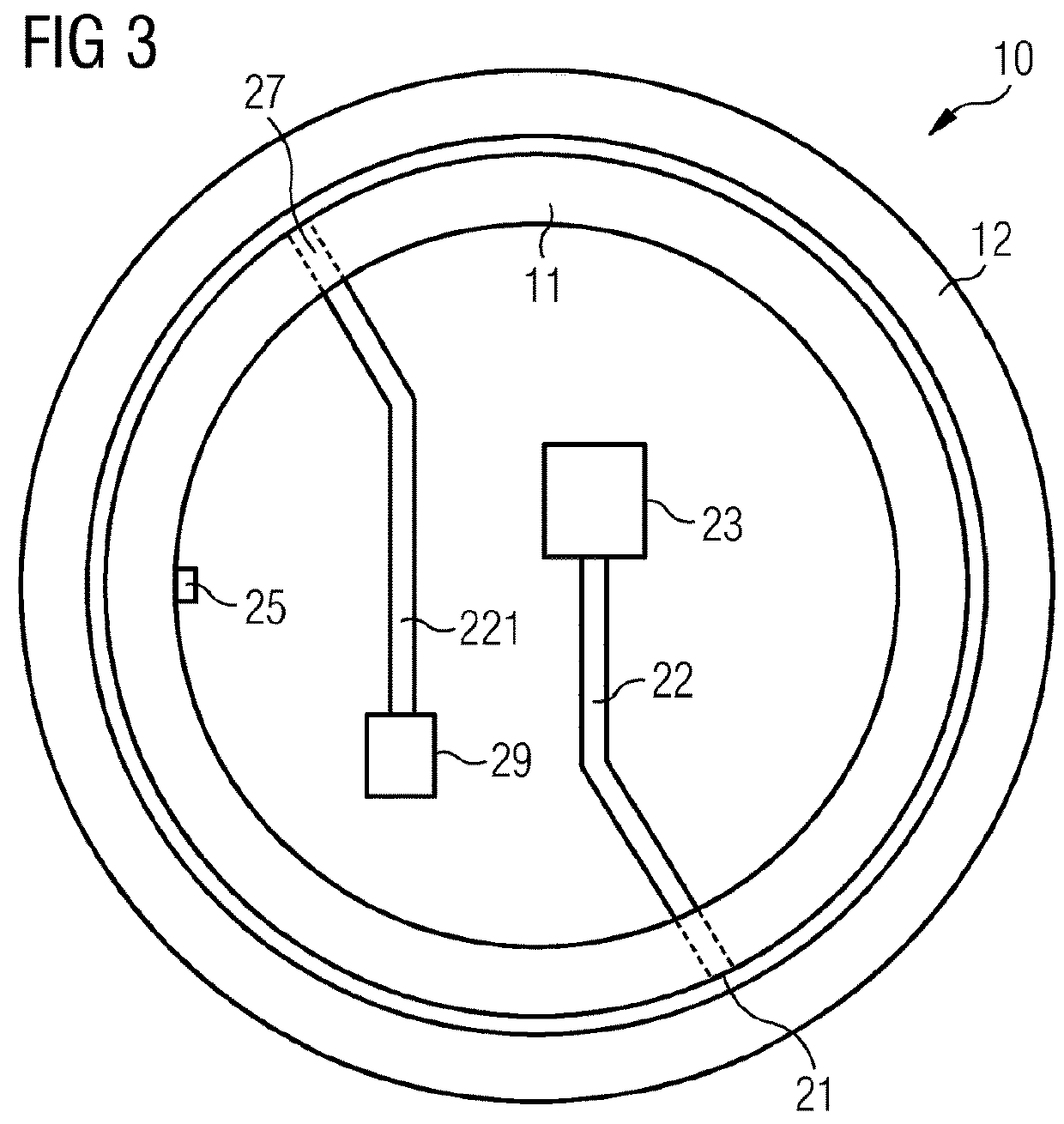 Monitoring the filling level of lubricant in a bearing