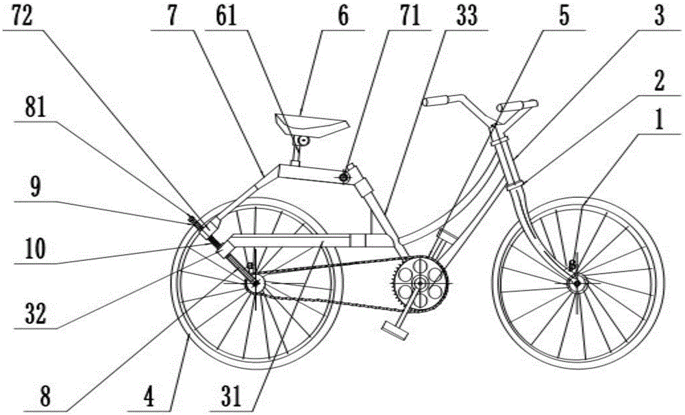 Self-applied force wheeled vehicle
