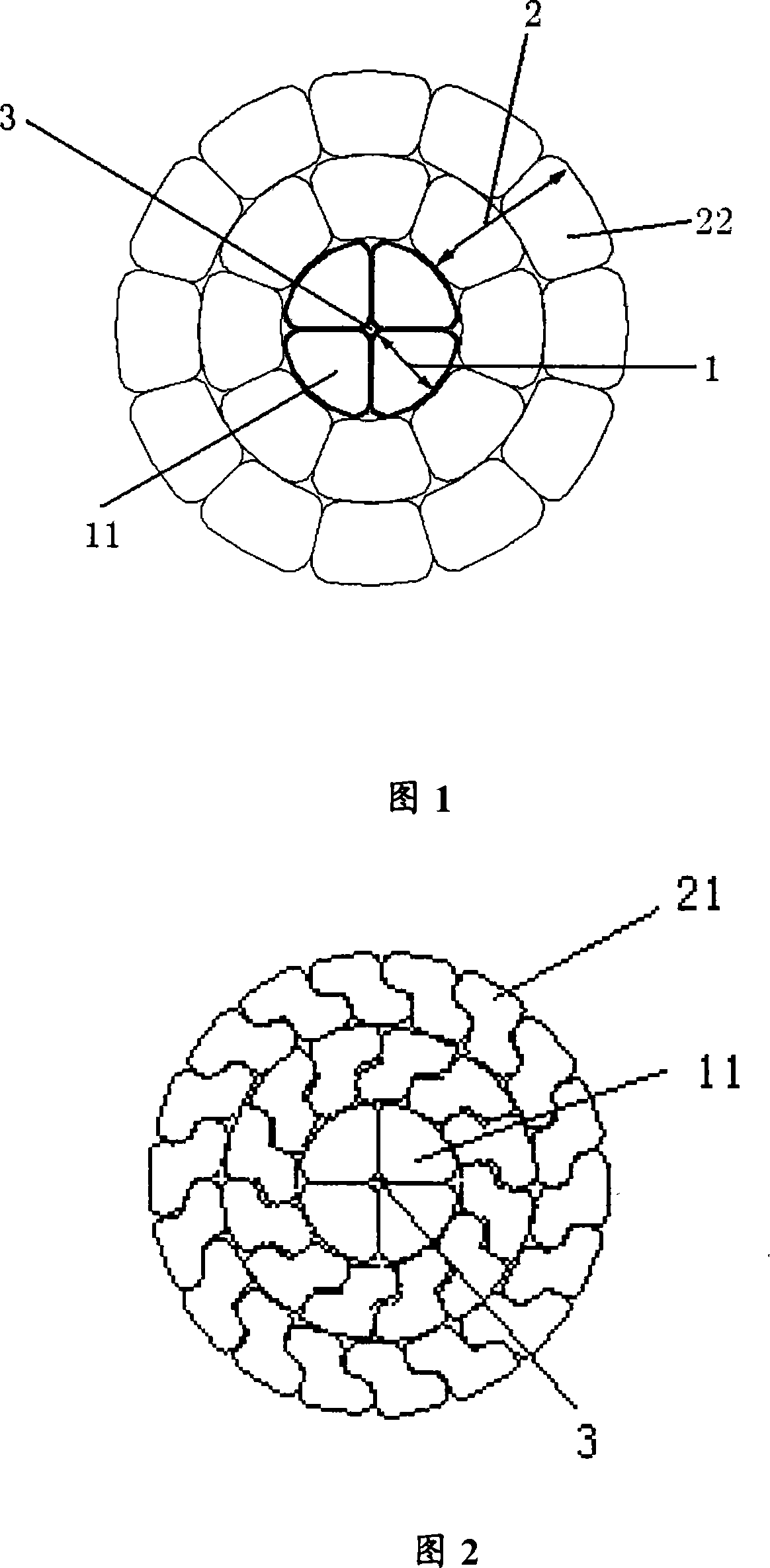 A cable core of long stator coiling group cable and its making method