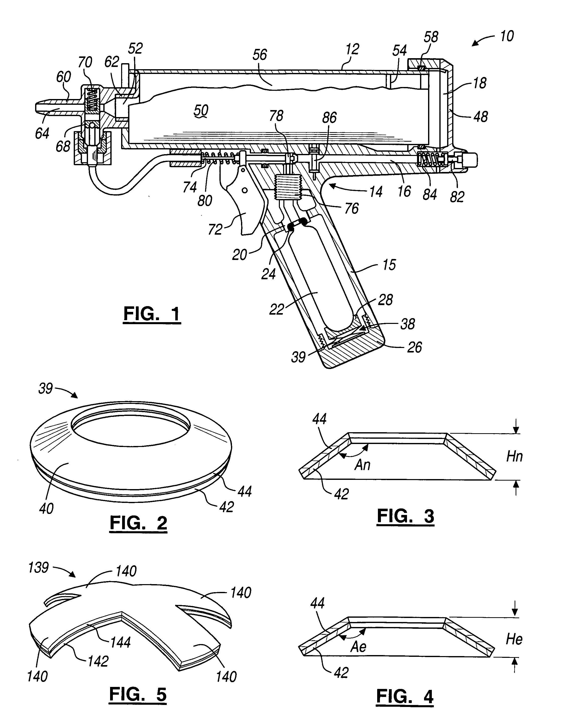 Pressure release connection and pneumatic dispensing device