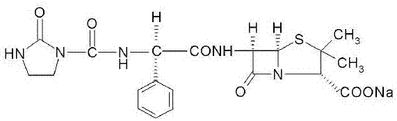 Synthesis method of azlocillin sodium