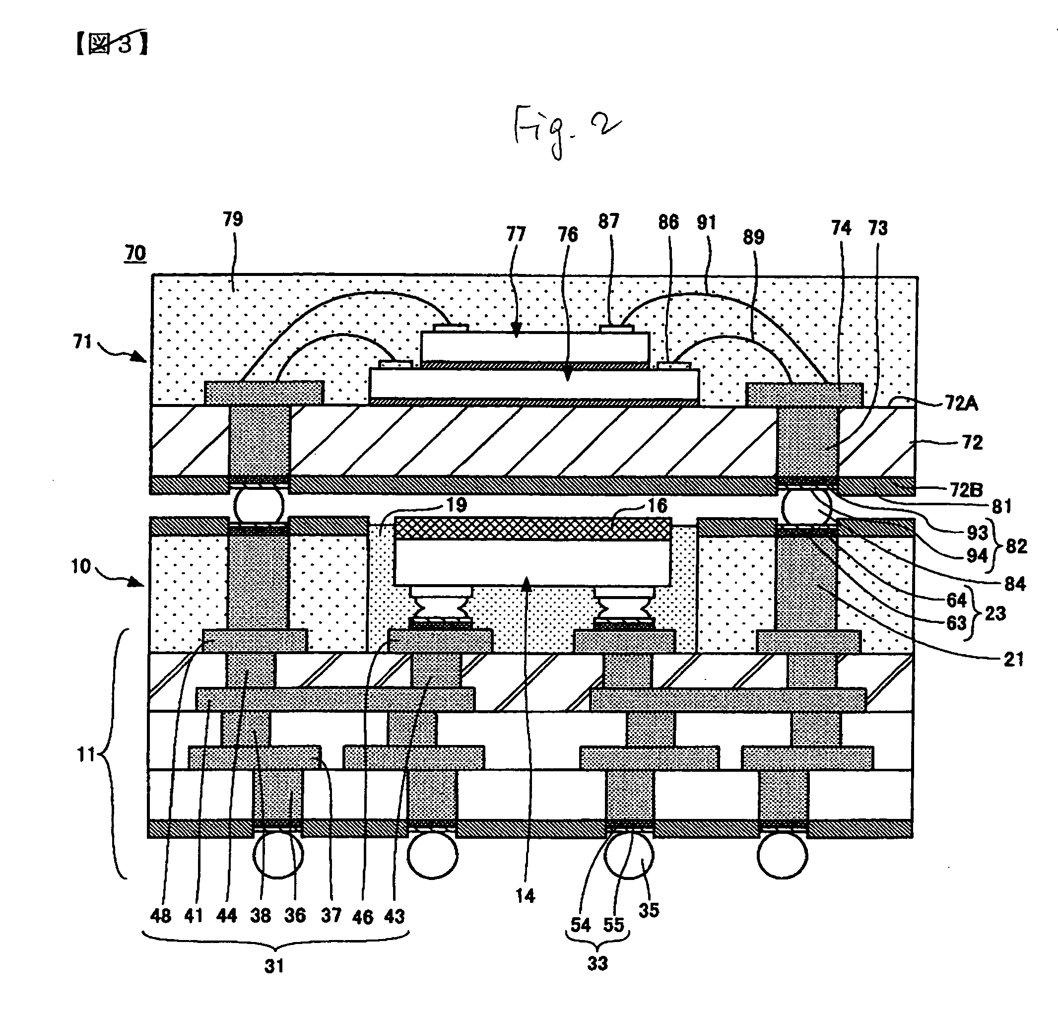Electronic-part built-in substrate and manufacturing method therefor