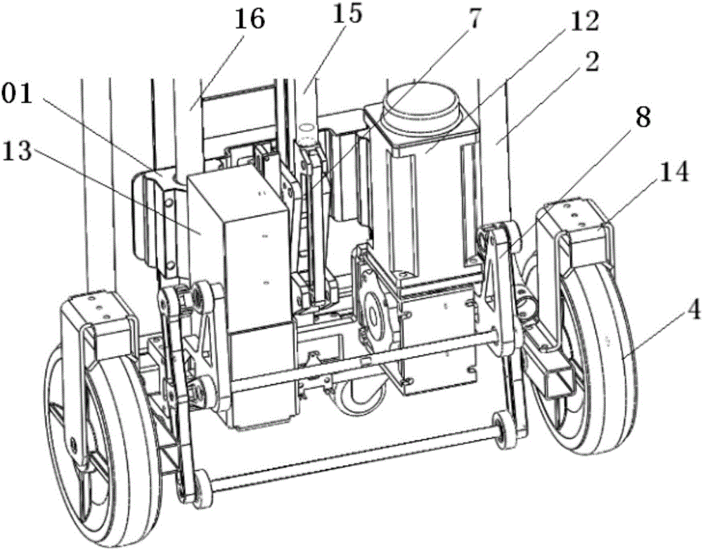 Portable unloading and upstairs all-in-one machine for large-scale express delivery