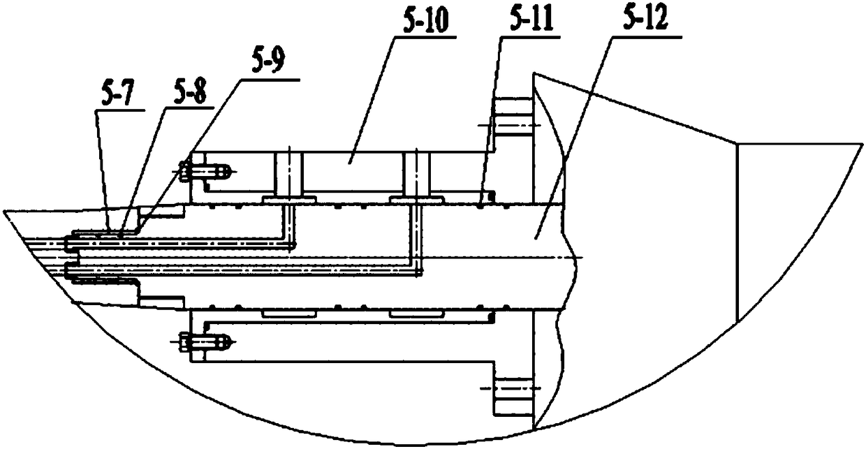 Tunneling device for hard rock body