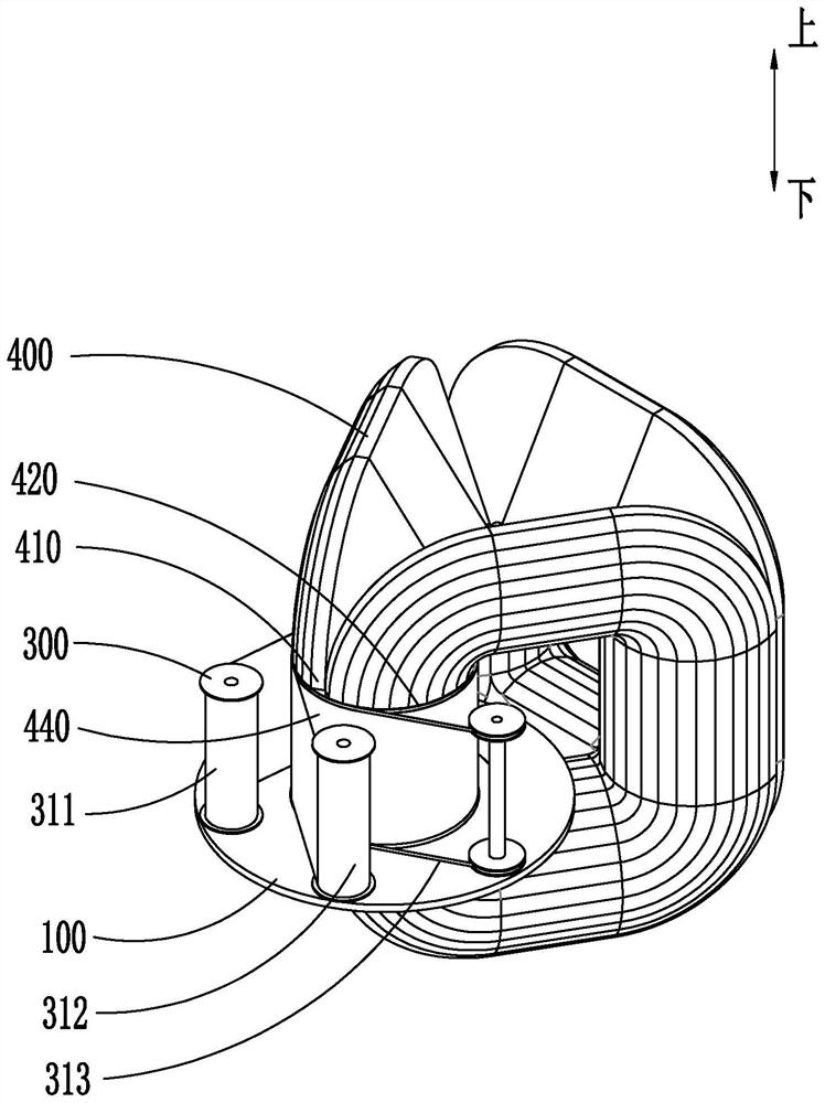 Foil coil winding method and device for three-dimensional wound core transformer