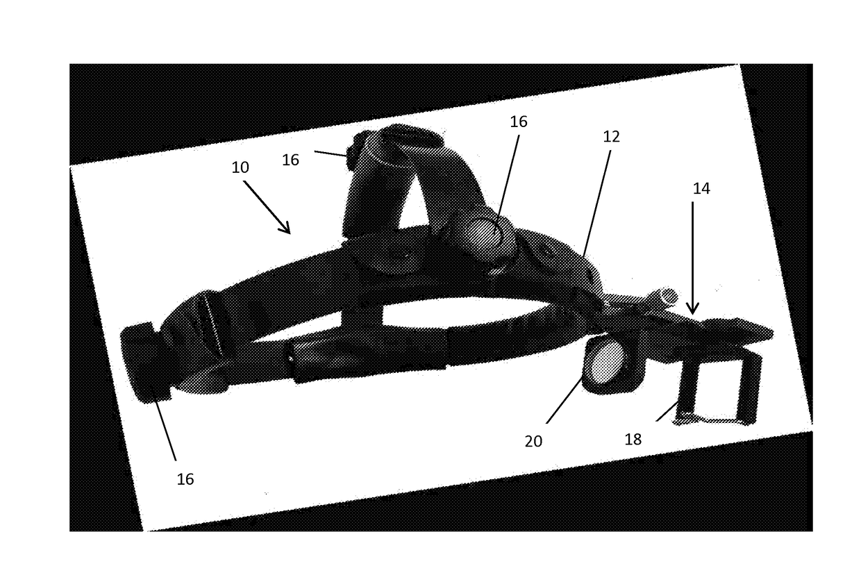 Head-mounted indirect opthalmoscope camera