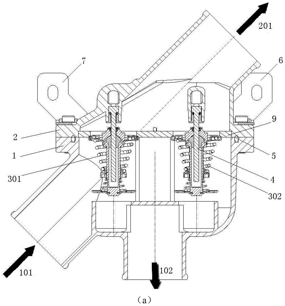Double-valve-element electronic thermostat based on vehicle type carrying hydrodynamic retarder