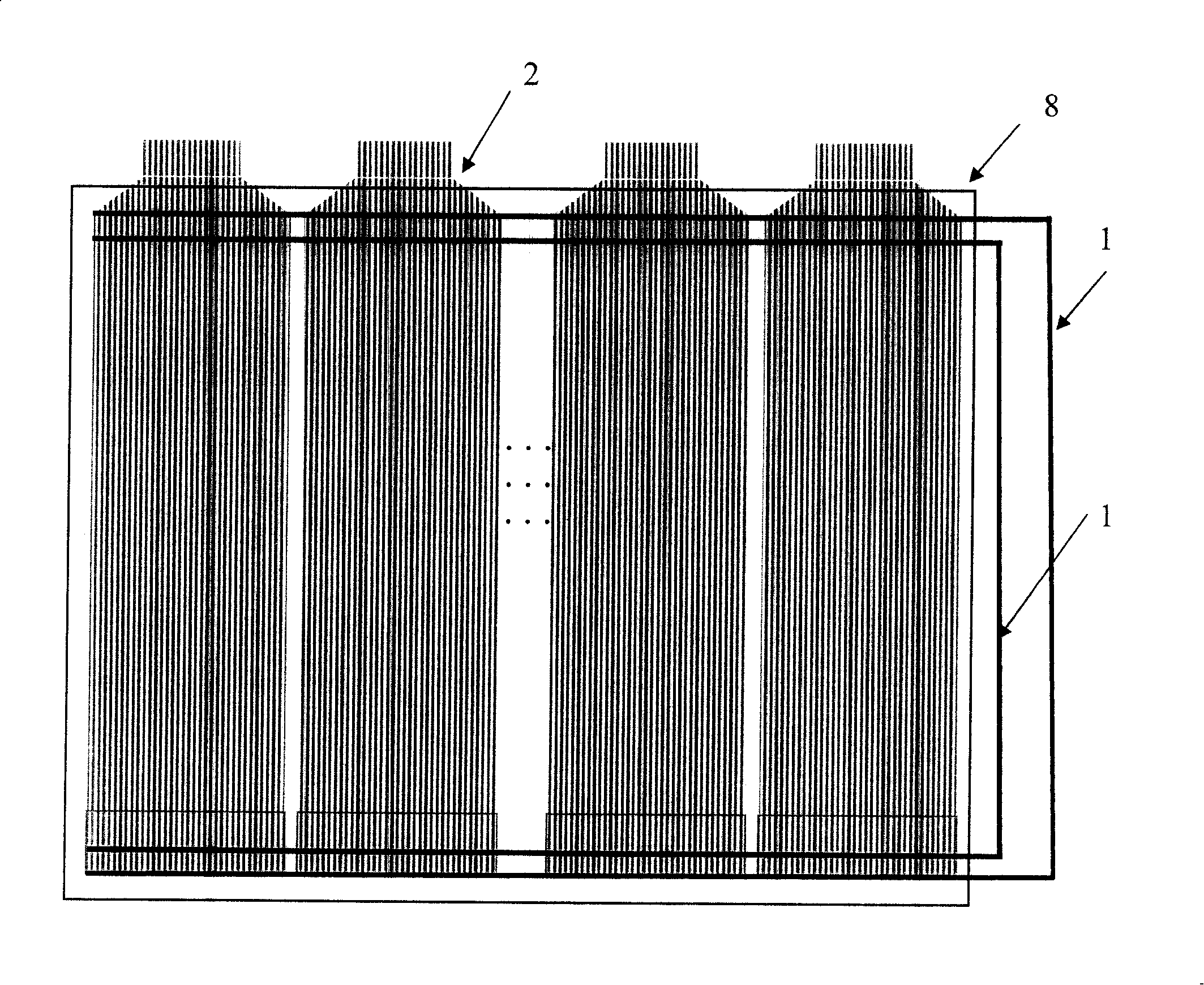 Liquid crystal display device repairing line and repairing line structure comprising same