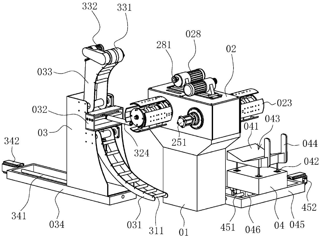 Large-scale press processing system for transmission oil seal processing