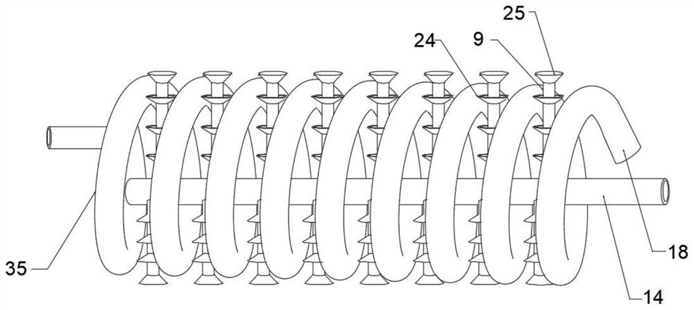 Evaporative condenser for energy tower heat pump system