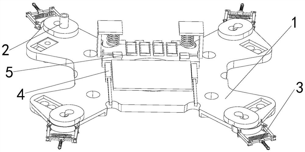 Fixed clamping anti-collision backplane