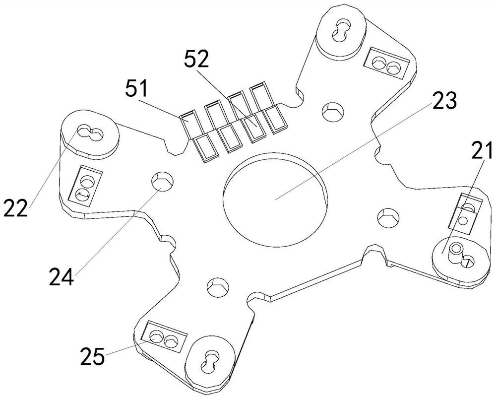 Fixed clamping anti-collision backplane