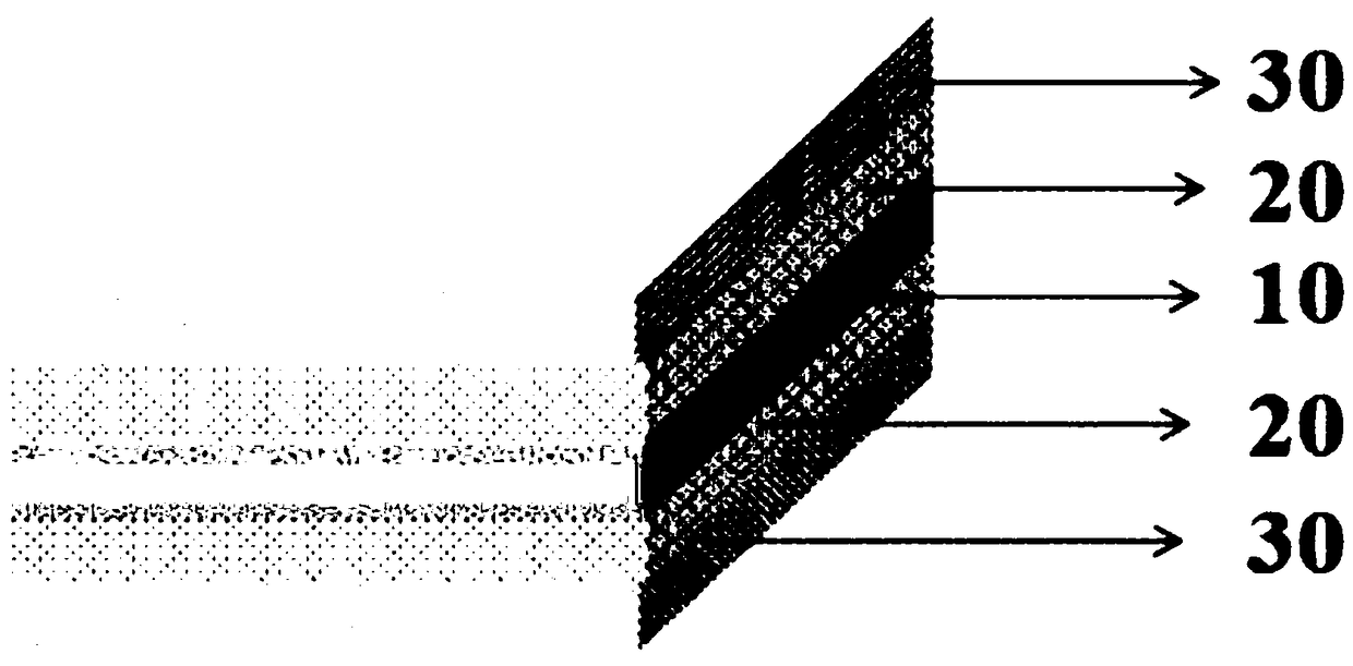 Single-layer double-sided electrode of capacitive touch screen and preparation method thereof