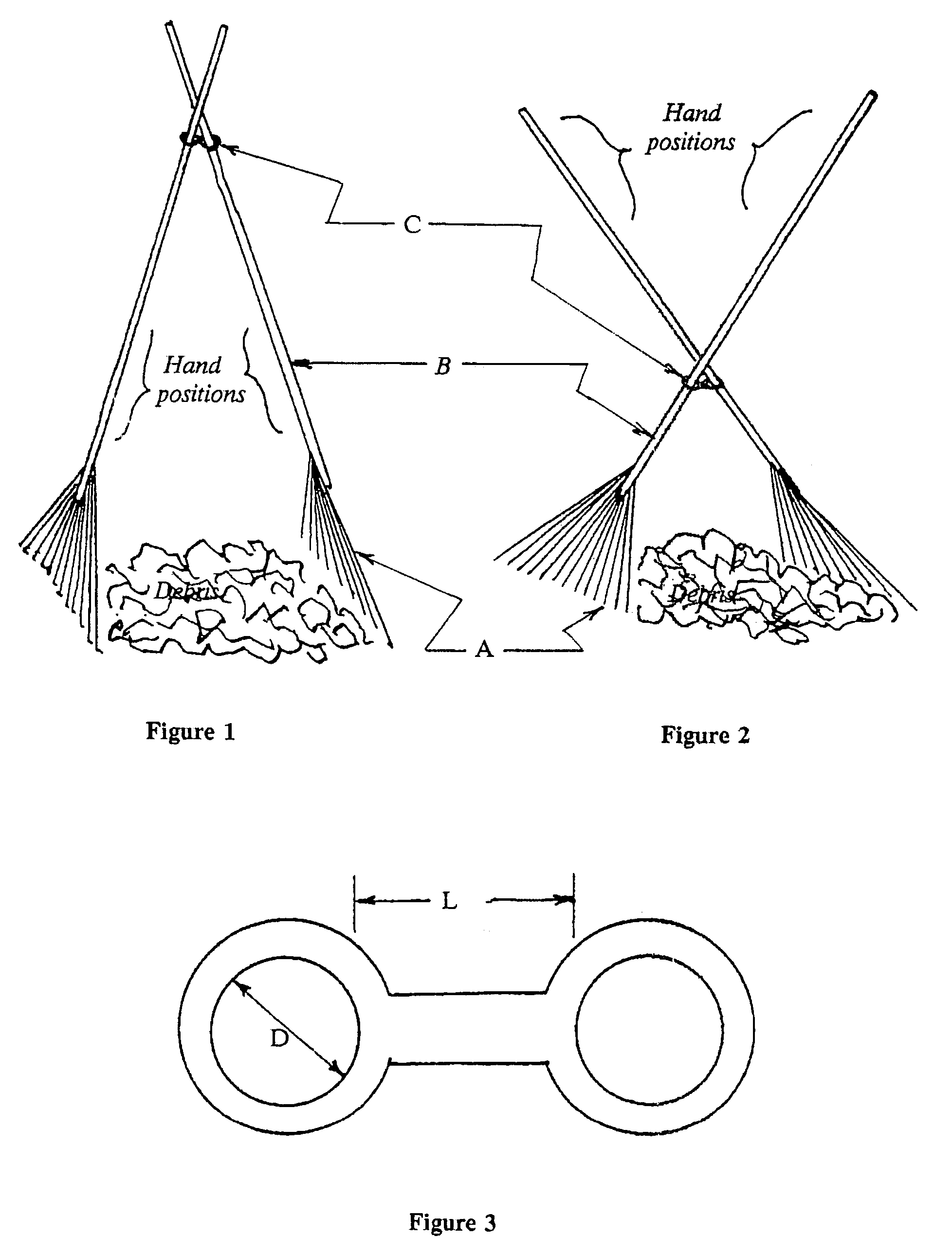 Apparatus for gathering, picking up and carrying loose materials