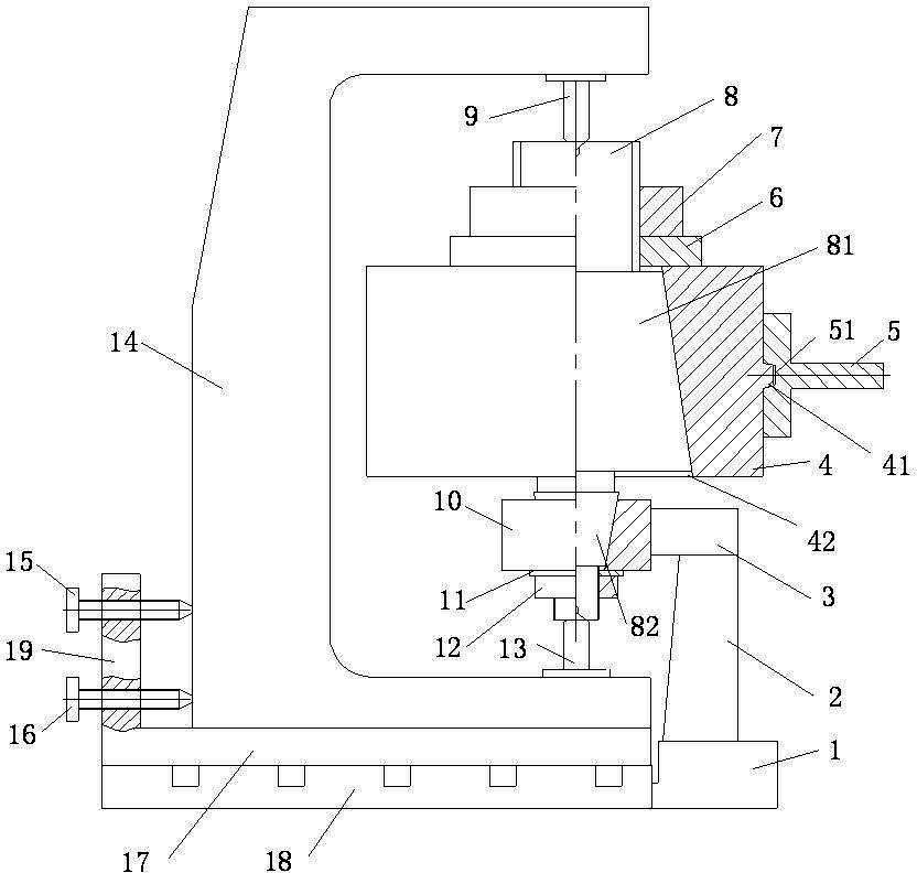 Involute cam processing device and processing method thereof