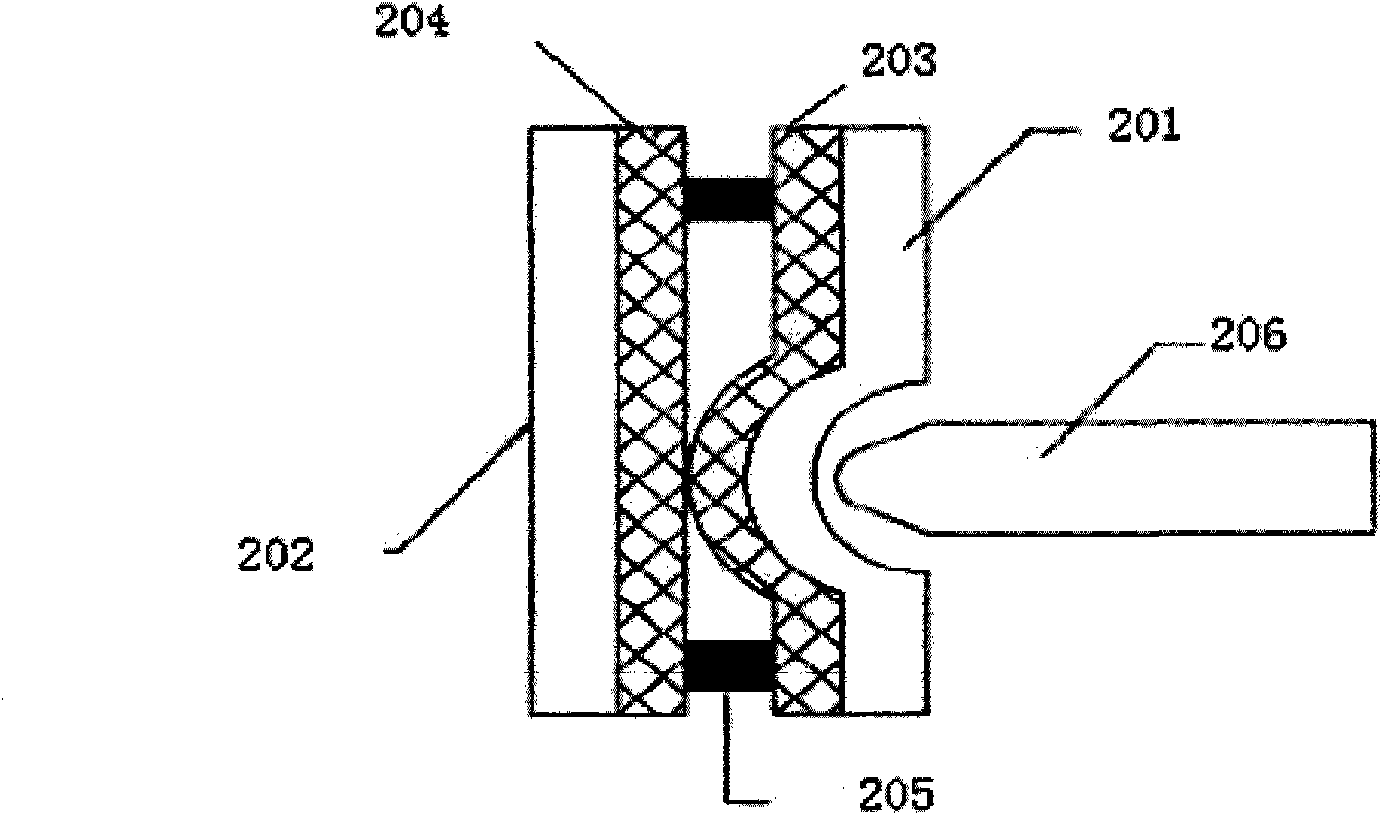 Resistor type touch key device and method for realizing resistor type touch key