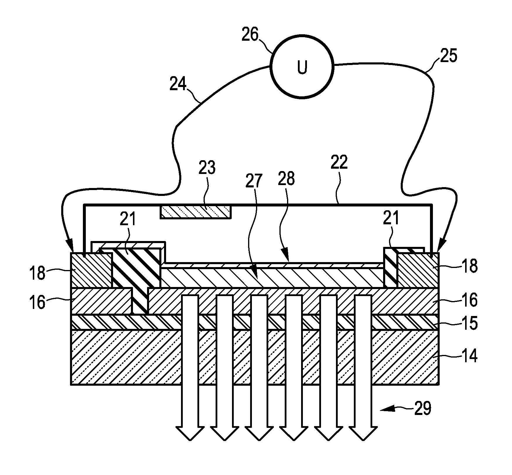 Fabrication apparatus for fabricating a patterned layer
