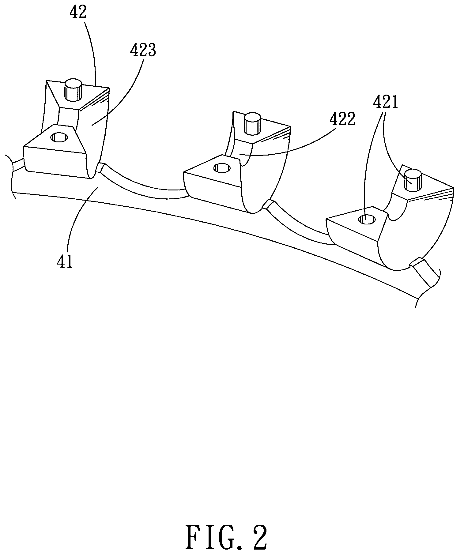 Retaining device for rolling-element