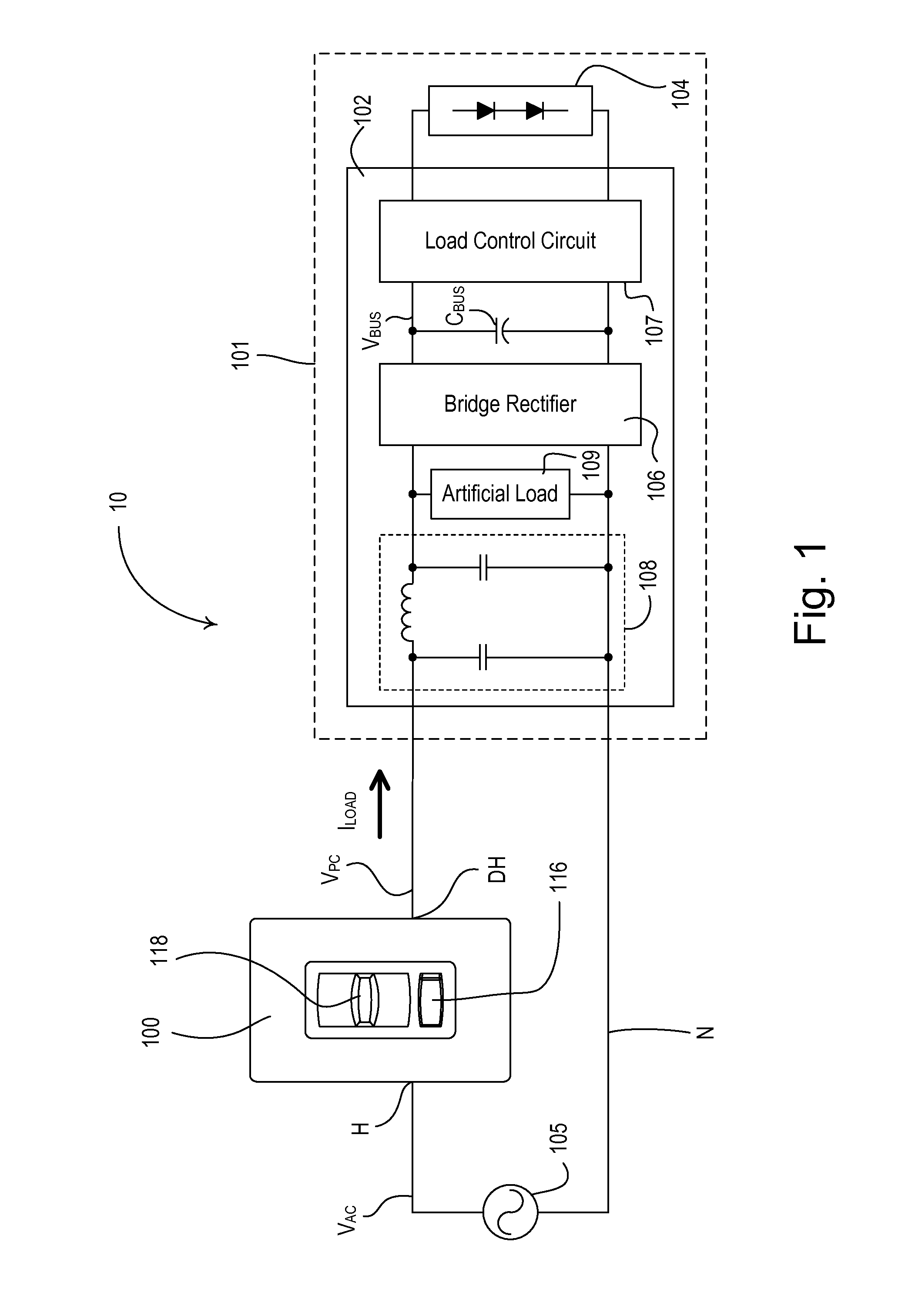 Two-wire load control device for low-power loads