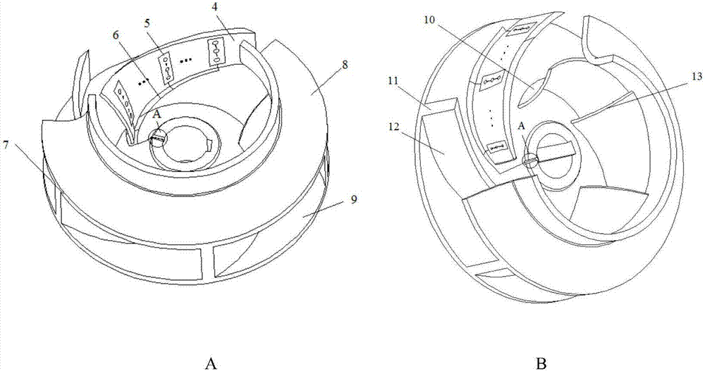 A system and method for measuring surface pressure of pump impeller blades