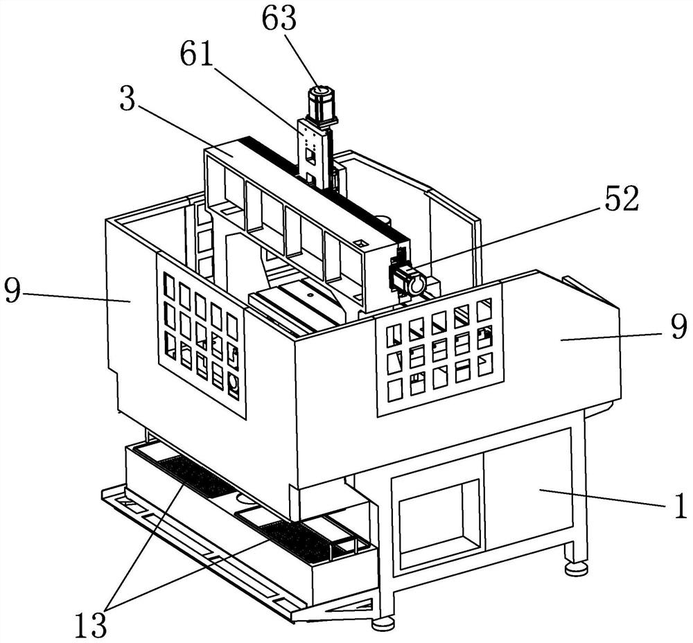 Numerical control edge milling machine