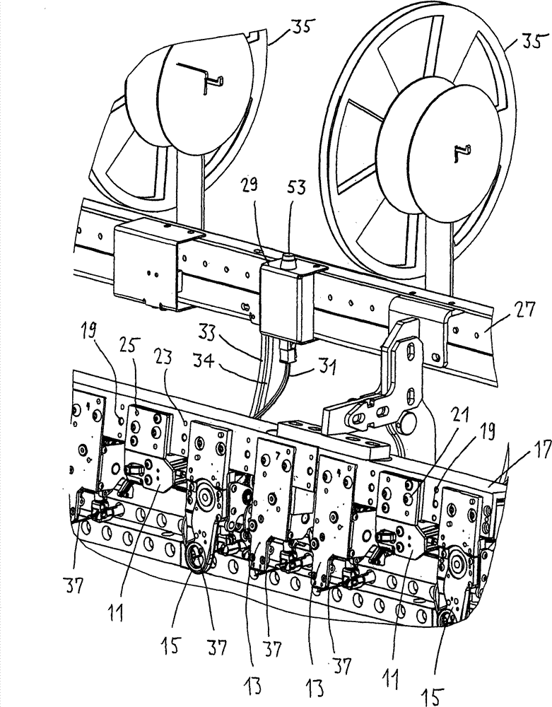 Method and device for applying plane material pieces and embroidery machine