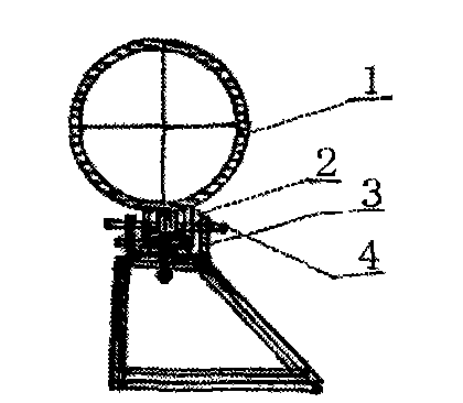 Crossed circular sight plate and quadrangular bored sighting device for light arm