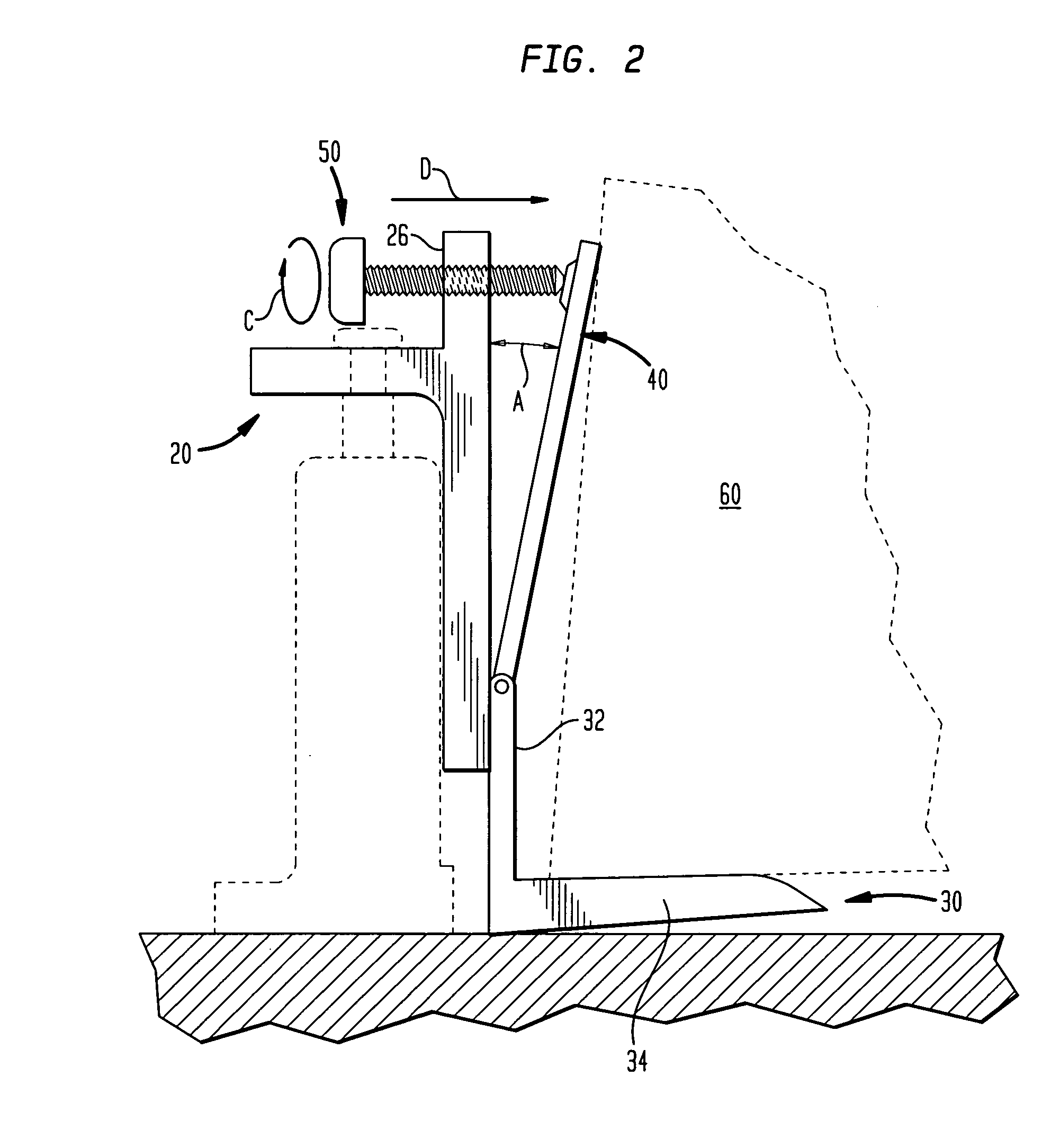 Lifting apparatus with stabilizer