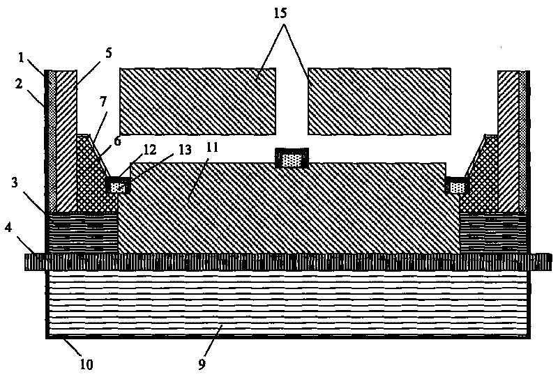 Method for preventing aluminium leakage from side parts and bottom part of aluminium electrolysis bath