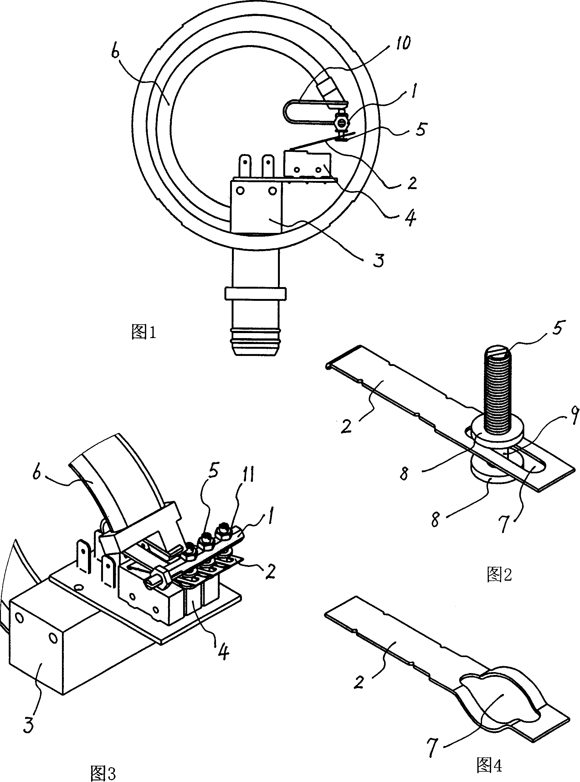 Anti-vibration device for switch rocker of sulture hexafluoride gas density relay