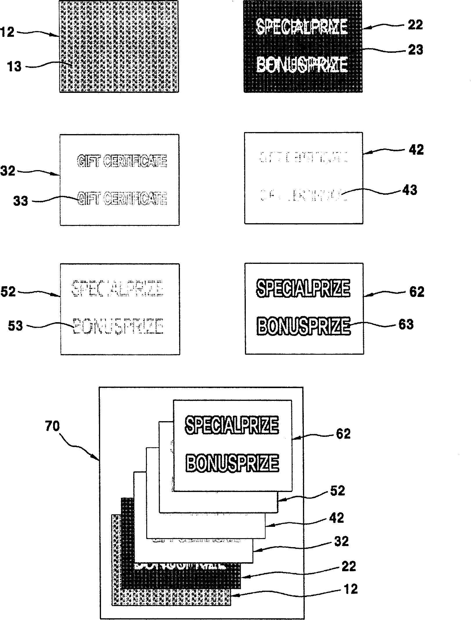 Multilayer product for marketing and medium using the same