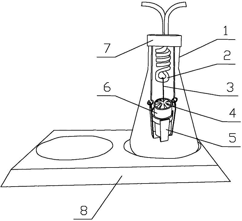 Apparatus used for determining sediments in crude oil and fuel oil