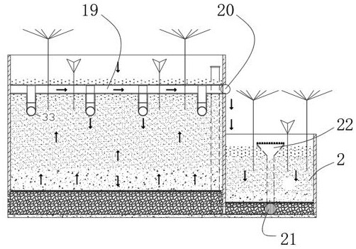 A rainwater treatment method based on a stepped garden