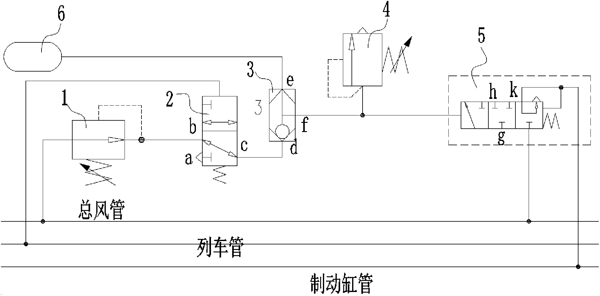 Train pipe low-pressure protection system and method applicable to locomotive braking system