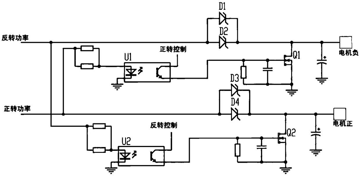 DC brush motor drive controller for electric mechanism