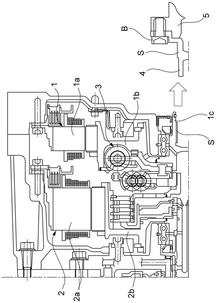 Engine connection structure of hybrid transmission