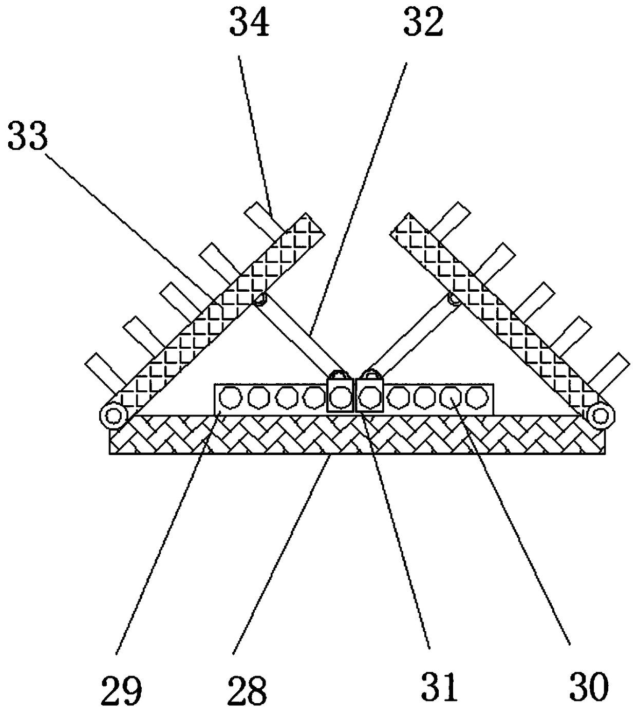 Showing tabLe used for mechanicaL device seLL and convenient to adjust in showing angLe