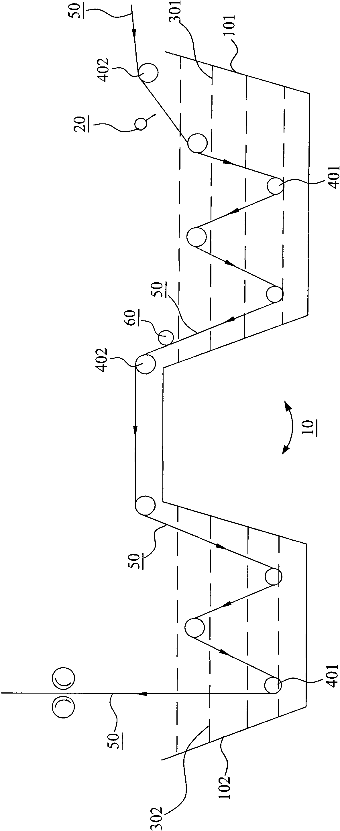 Method and device for infiltrating reinforced material and resin glue continuously