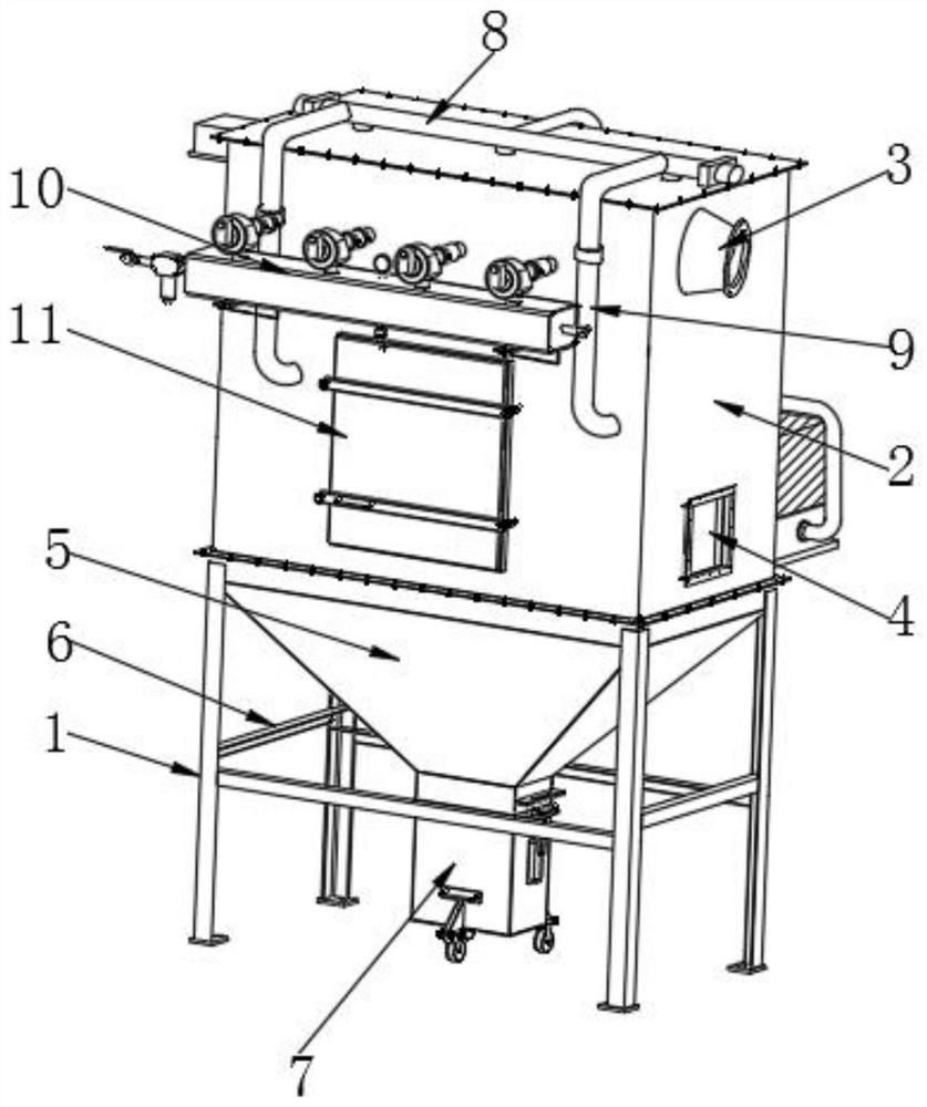 Industrial bag-type dust collector