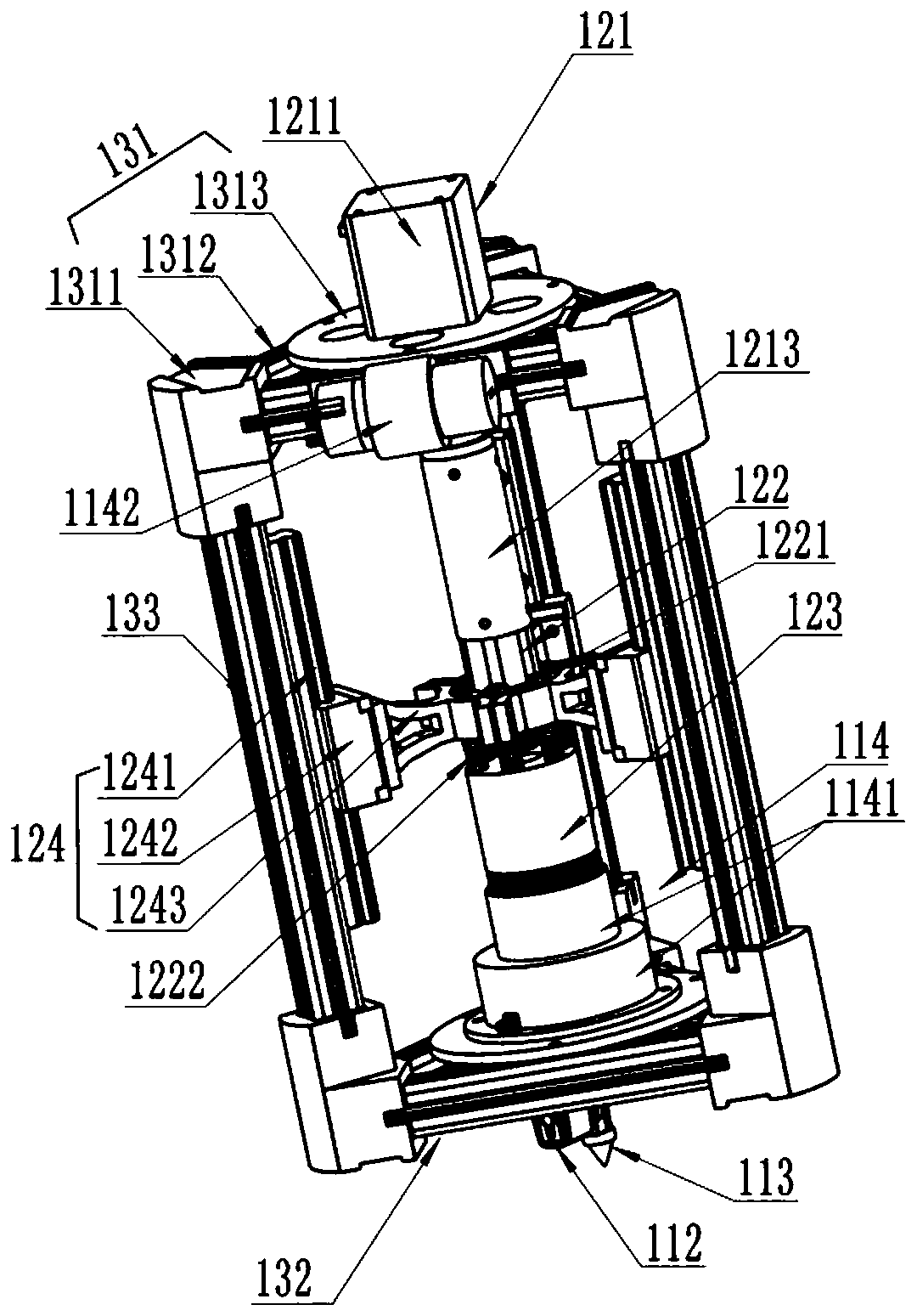 Magnetically controlled nano-forming micromechanical device and spinning three-dimensional forming method