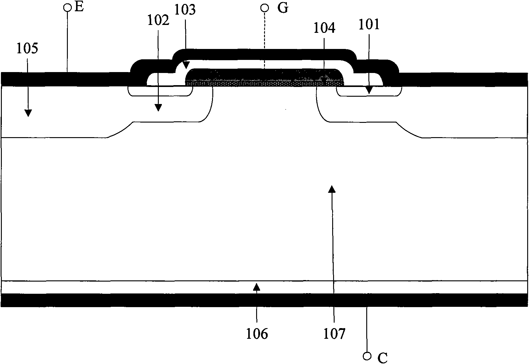 IGBT with back reinforcing structure and fabrication method thereof