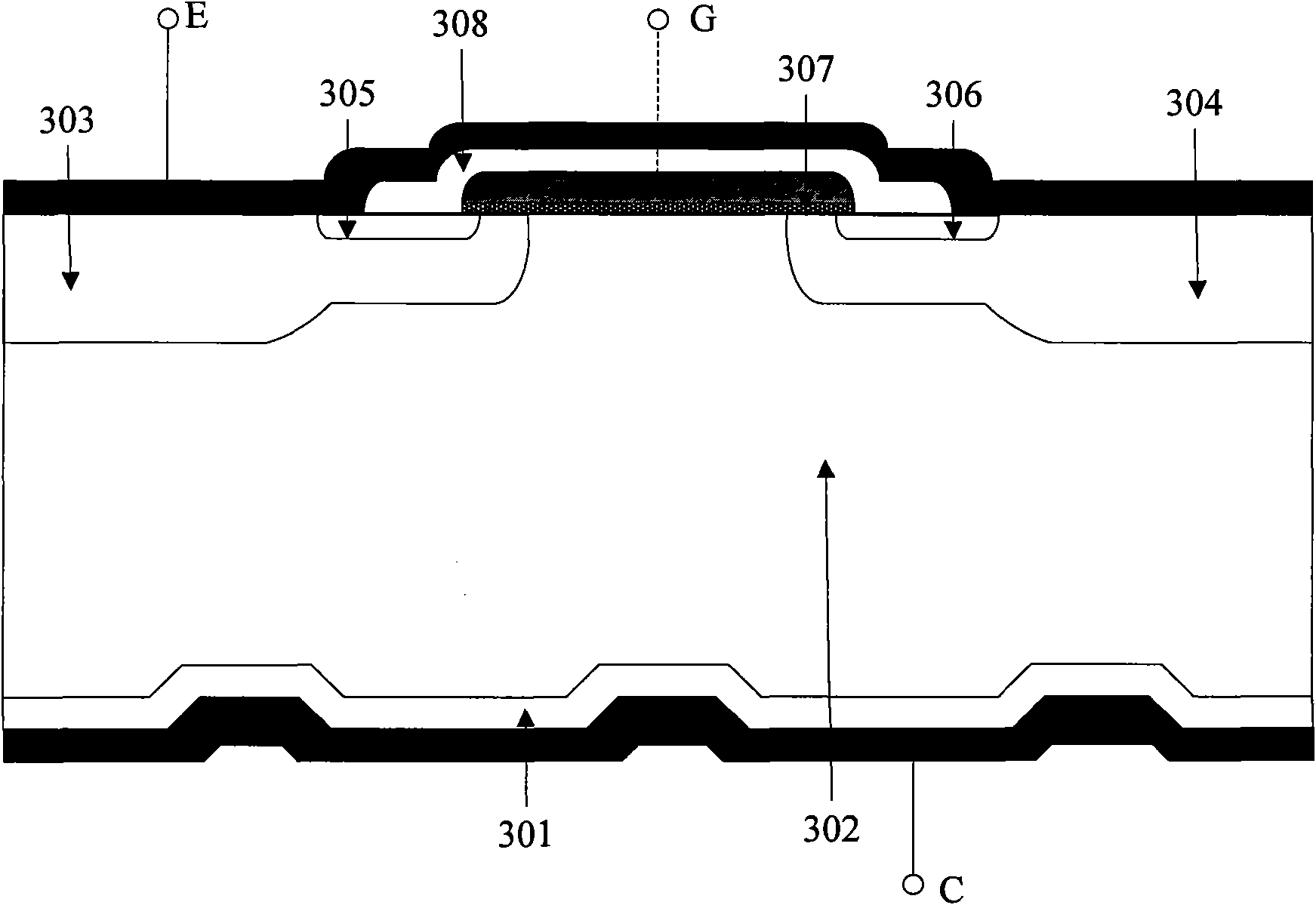 IGBT with back reinforcing structure and fabrication method thereof