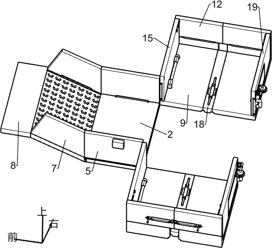 Foldable pig driving and loading weighing equipment