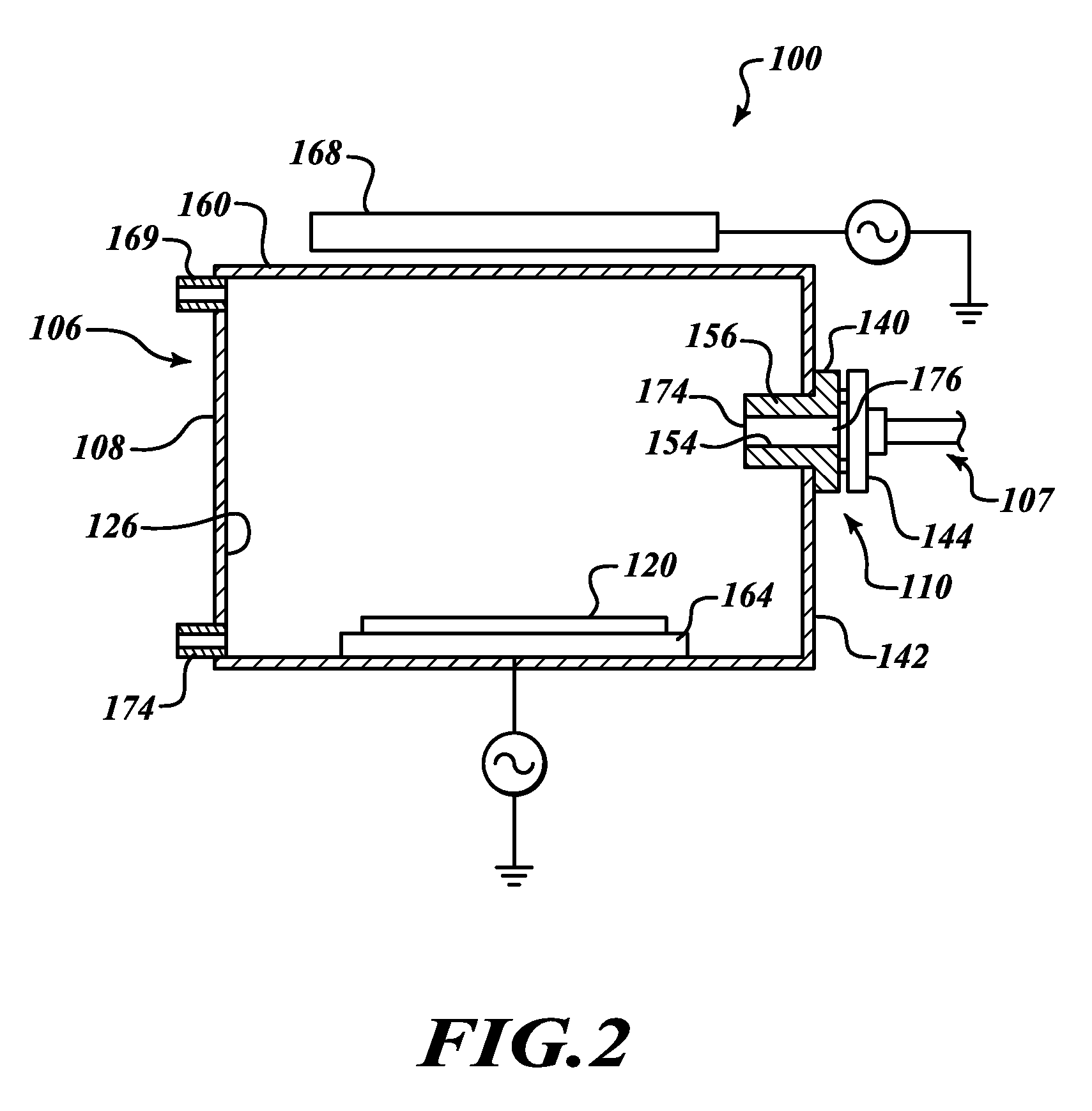 Door assembly for substrate processing chamber