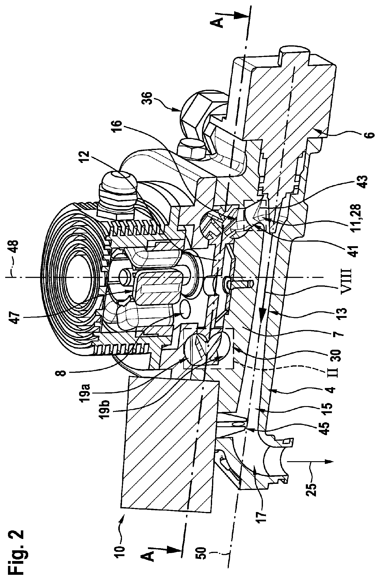 Delivery unit for an anode circuit of a fuel cell system for delivering a gaseous medium