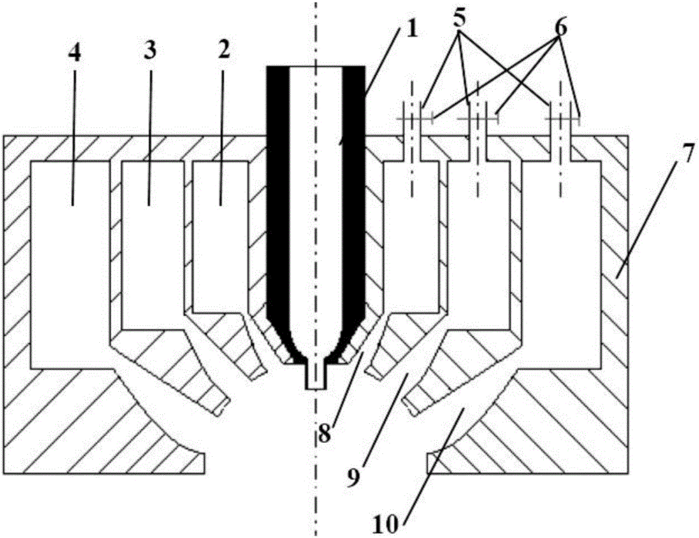 Atomizing nozzle and method for producing powder