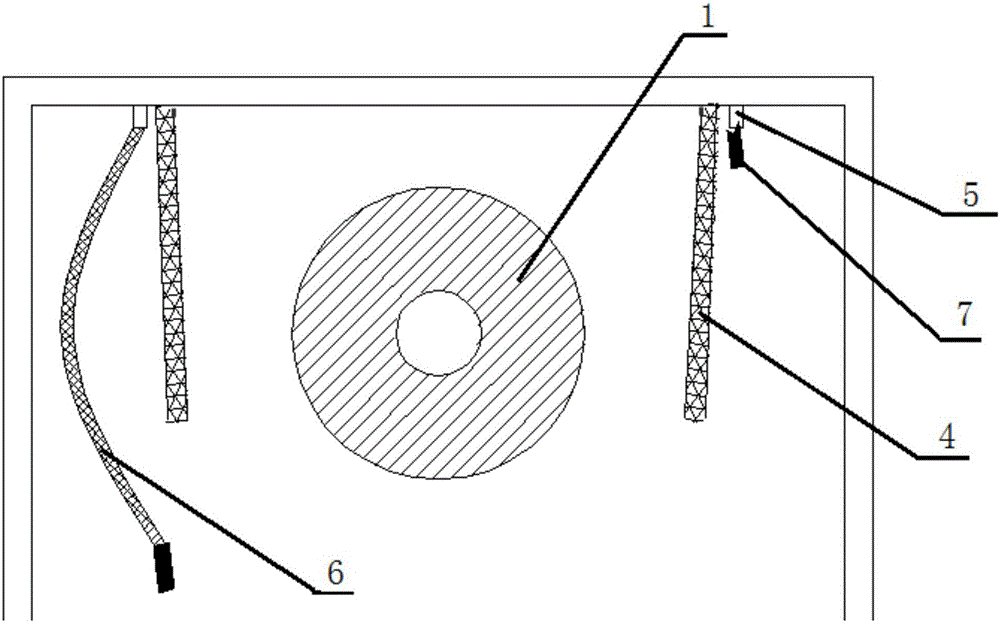 Large scale solid engine drop test release device