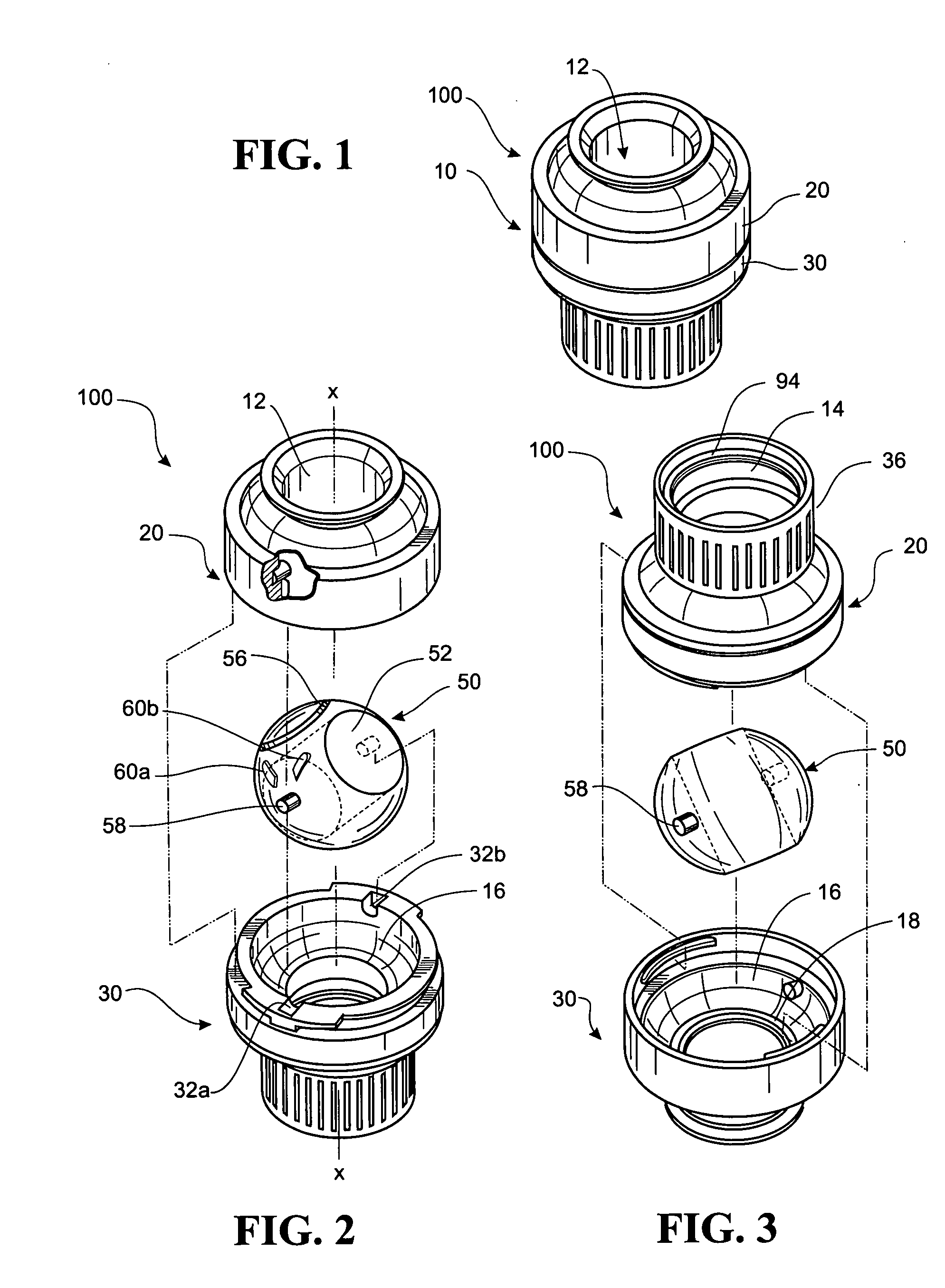 Flow switch and container