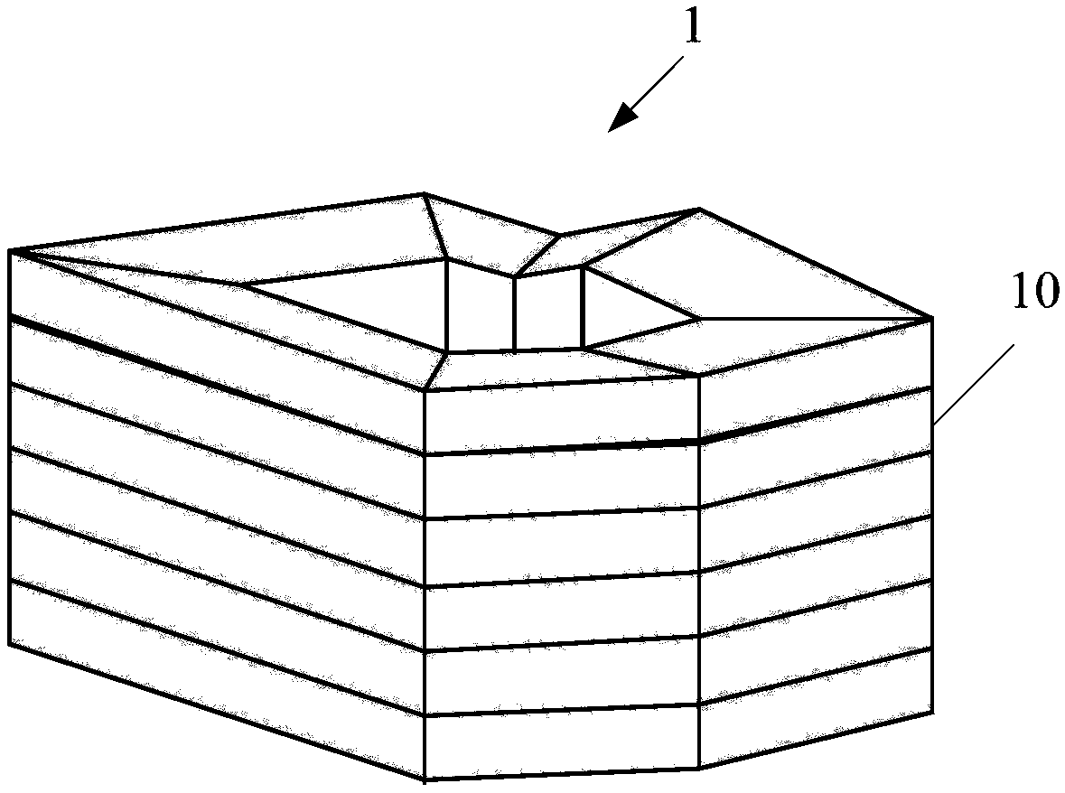 EMP protection invisibility cloak with irregular polygonal structure